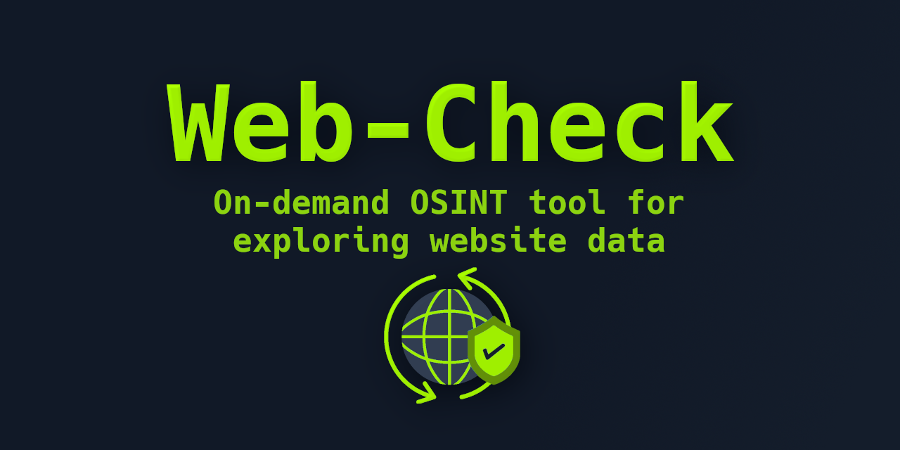 Web Check: Your OSINT Launchpad for Website Investigations