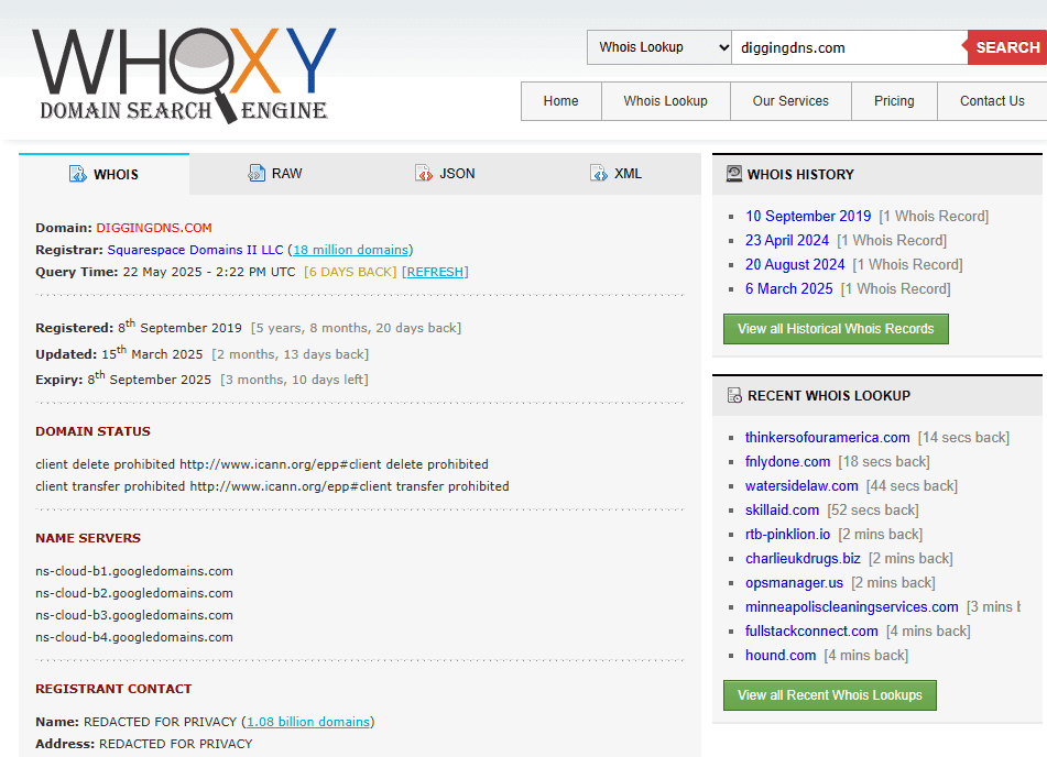 whoxy-live-screenshot